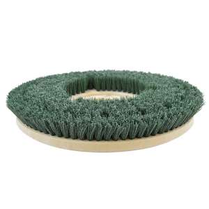 MSH813014P200, Malish, 14" Mal-Grit Scrub™ Scrub Brush w CP200, 0.22" Nylon, Green