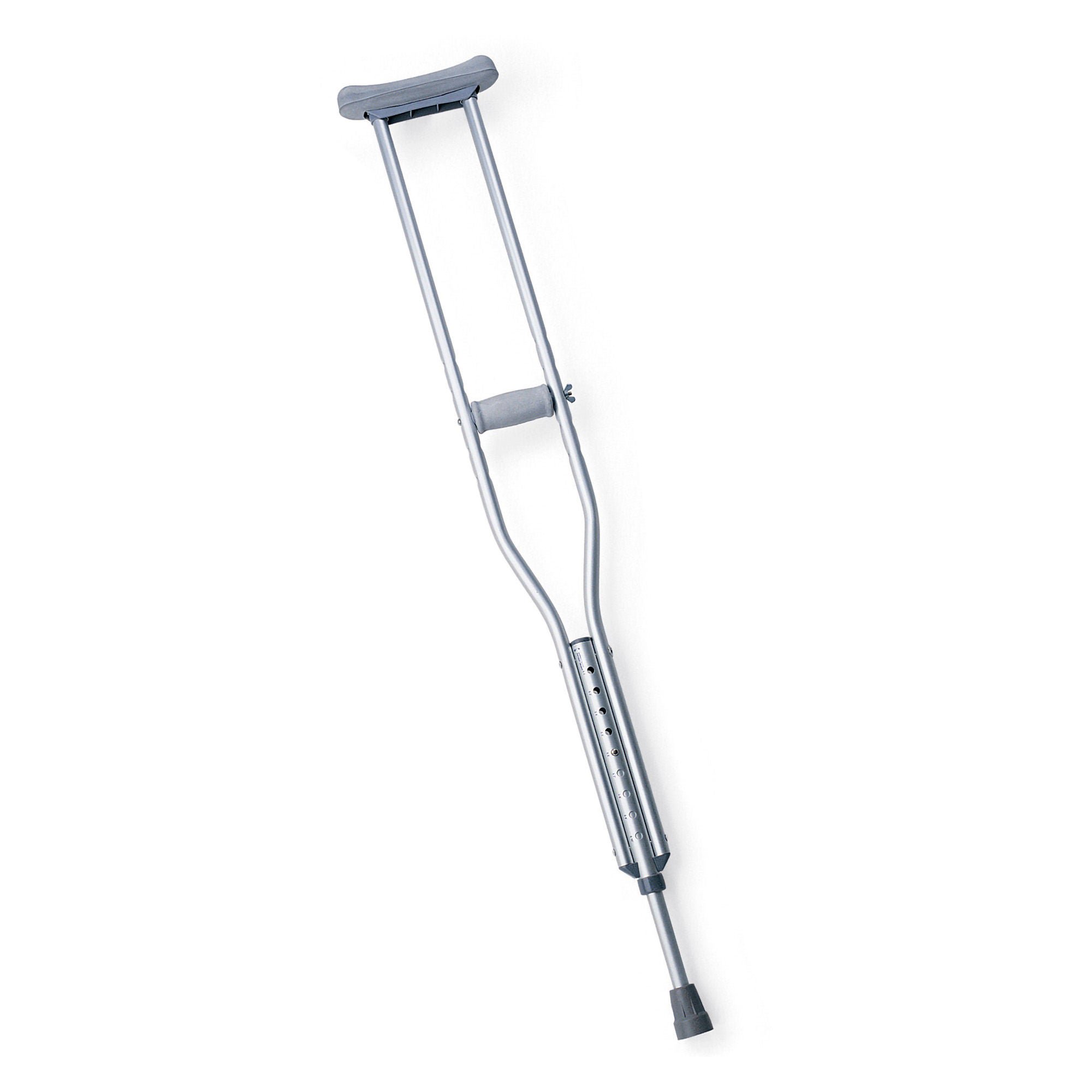 Medline CRUTCH, ALUM PSH-BTN ADLT MED 5' 2"-5" 10" (8/CS)