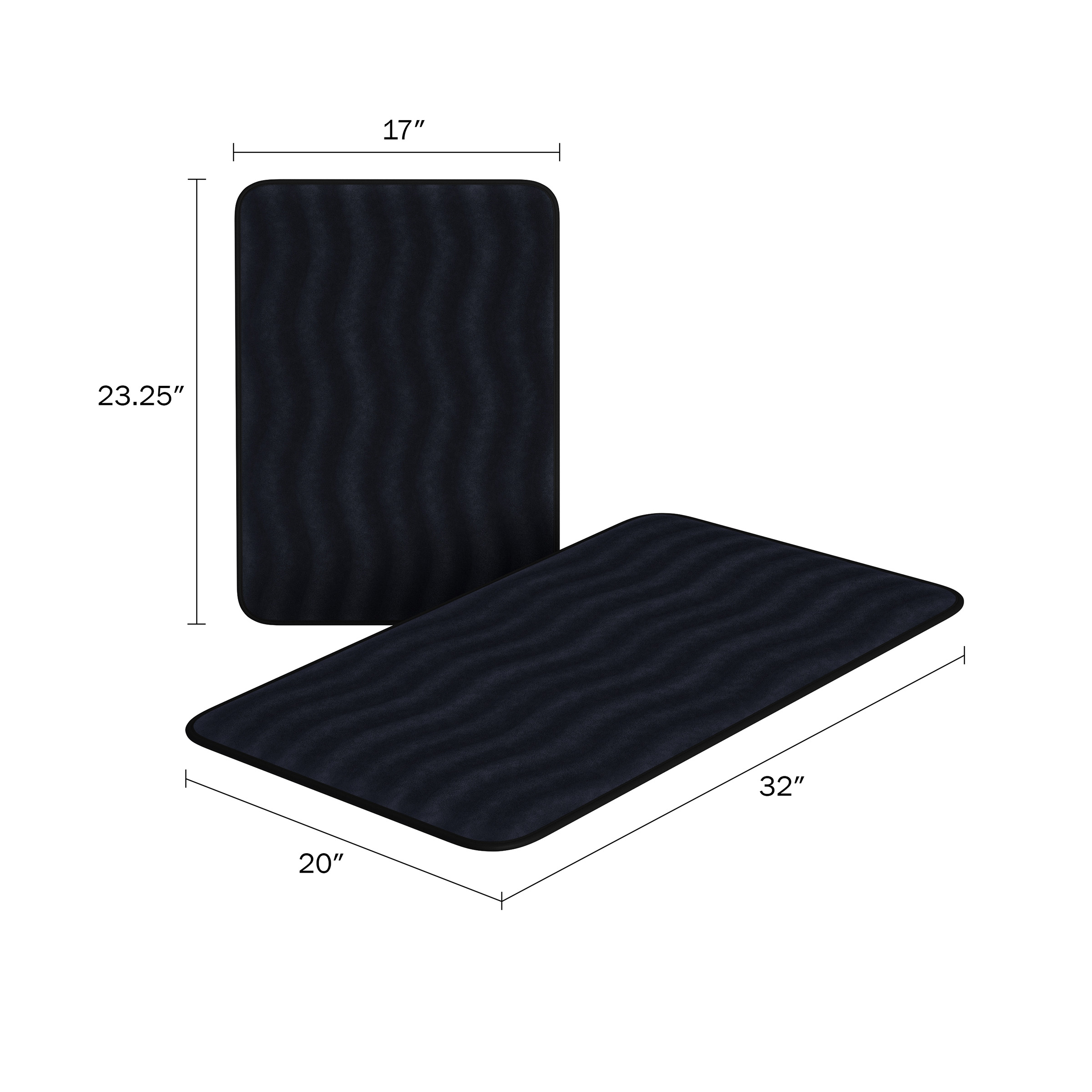 2 Piece Soft Memory Foam Bath Mat Set Quick Dry Choice of Colors