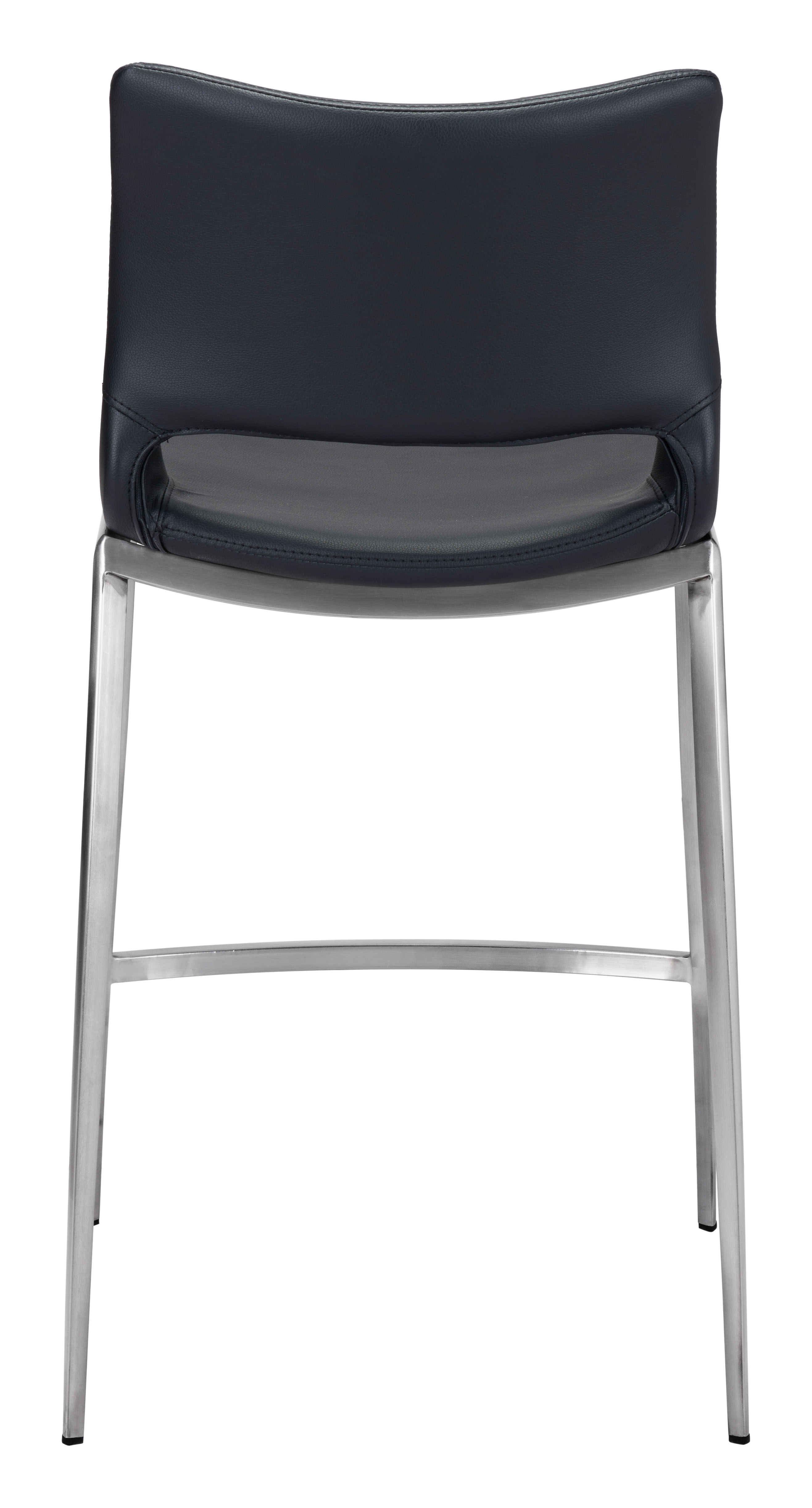 Ace Counter Stool (Set of 2) Black & Silver product image