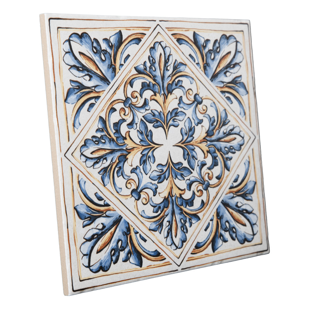 Toscana Giotto Decoro Mix 7-7/8 in. x 7-7/8 in. Porcelain Floor and Wall Tile