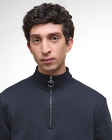 Cragwell Relaxed Half-Zip Sweatshirt Dark Navy