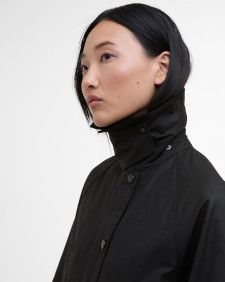 Women's Bedale Waxed Jacket Black/Cardinal