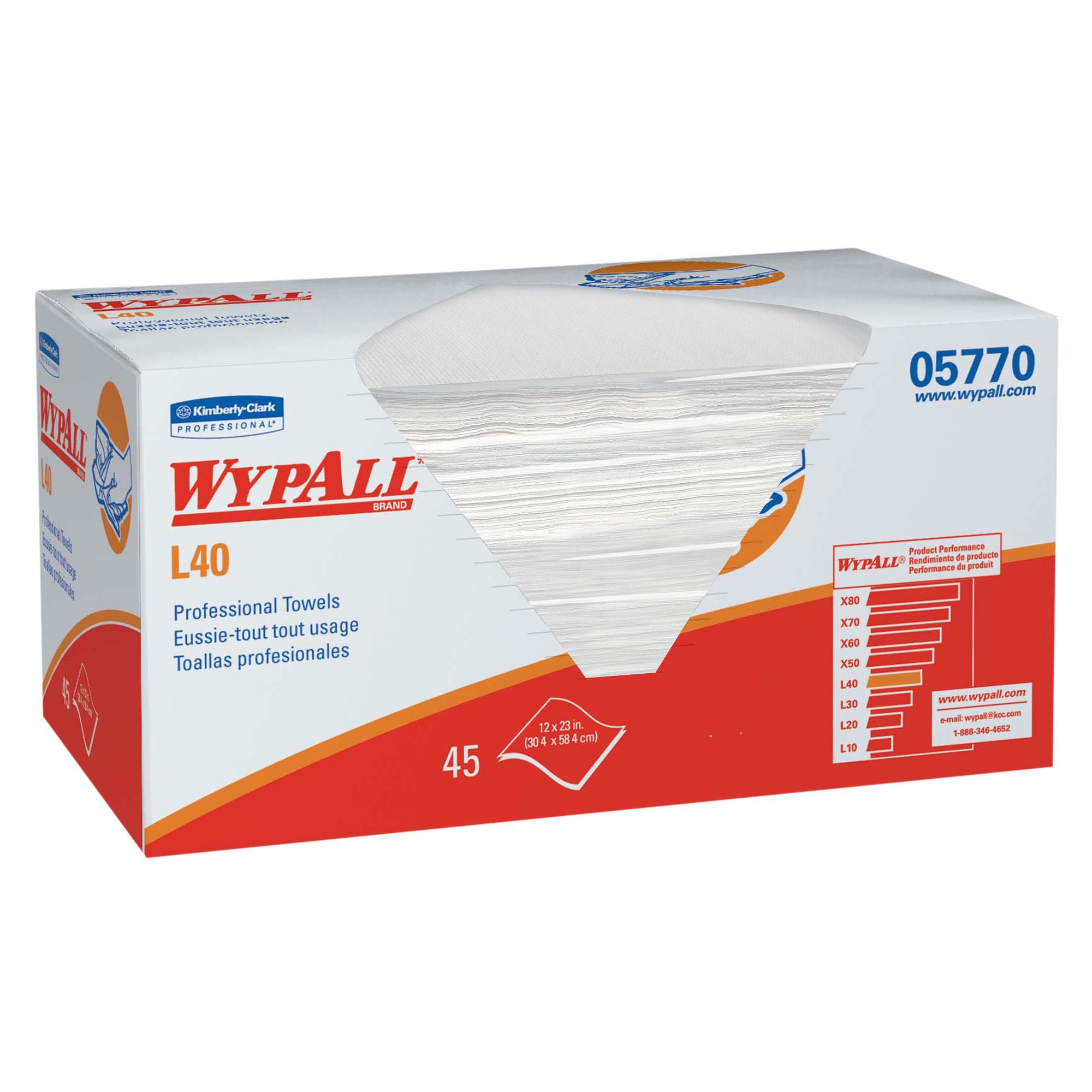 WypAll® PowerClean™ L40 Multipurpose Task Wipe, 12 x 23 Inch