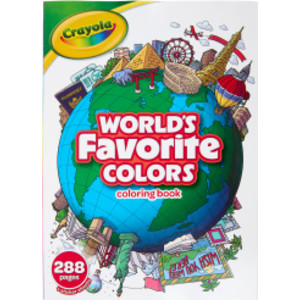 World's Favorite Colors Coloring Book, 288 Pages