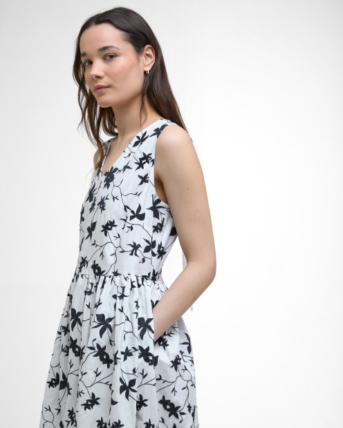 Abito midi con stampa Elina 