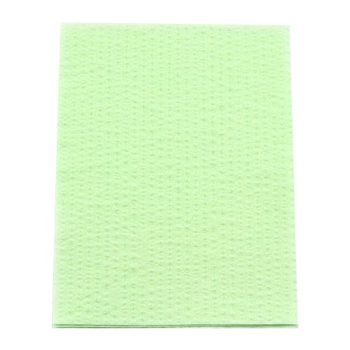 Advantage Patient Towels, 2-Ply Tissue with Poly, 18" x 13", Green - 500/Case