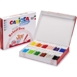 Joy Fine Tip Felt Tip Washable Pens School Box - 288 Pieces