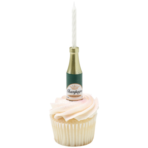 Champagne Bottle Candle Holder