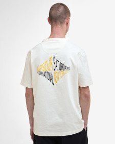 Barbour International x Saturdays NYC Graphic T-Shirt Whisper White