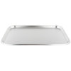 17-inch oblong stainless steel serving and display tray with satin finish