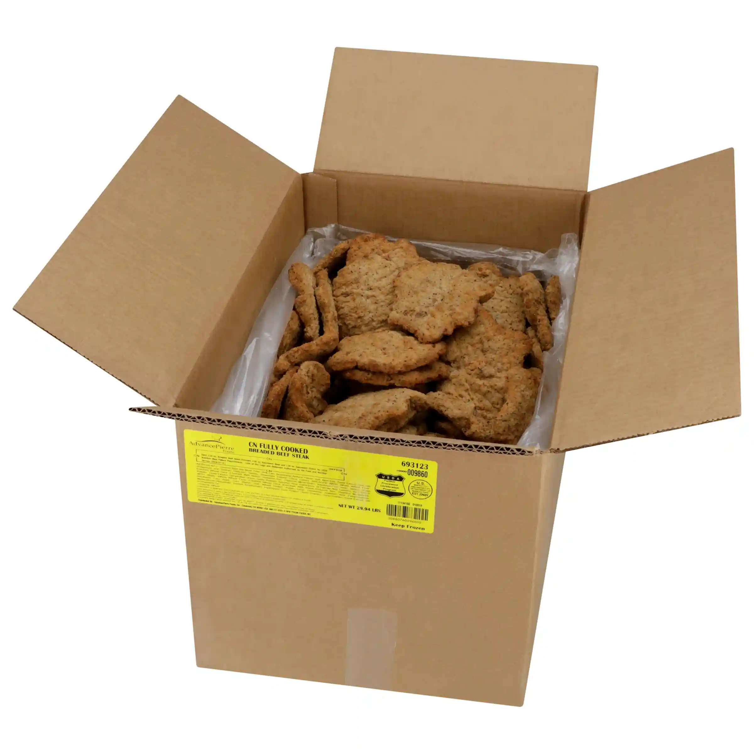 AdvancePierre™ Fully Cooked Whole Grain Breaded Beef Patties, 3.35 oz._image_4