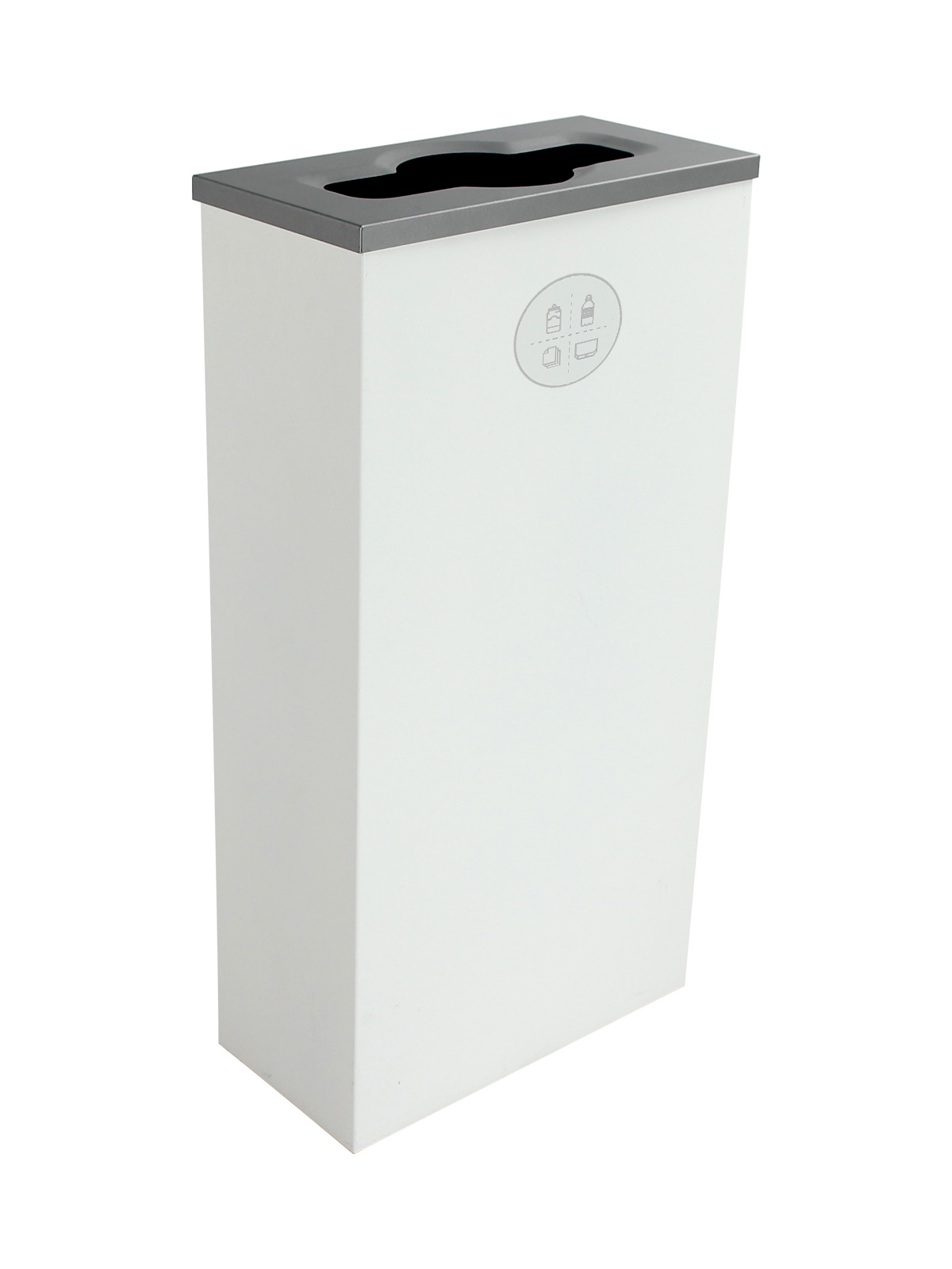 SPECTRUM – Single – Kit – Cube Slim – Mixed Recyclables – Mixed – White