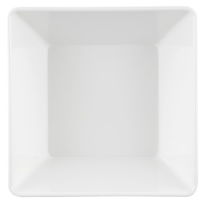 Medium square melamine cubic display bowl in green