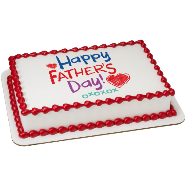 Happy Father's Day Crayon PhotoCake® Edible Image®