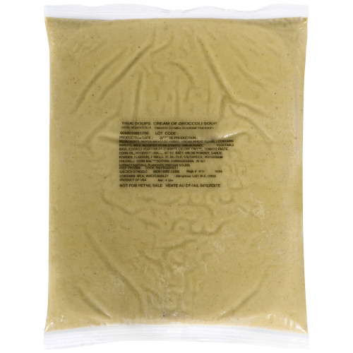  TRUESOUPS crème de brocoli à teneur plus faible en sodium – 4 x 4 lb 