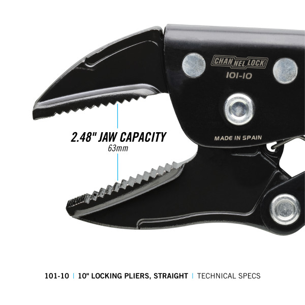 10110 10inch Straight Jaw Locking Pliers Channellock, Inc.