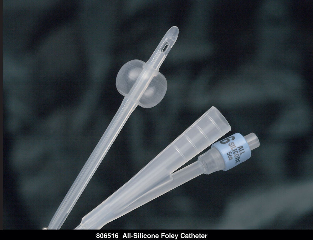 Bardia® Silicone Foley Catheter, 14 Fr., 5 cc