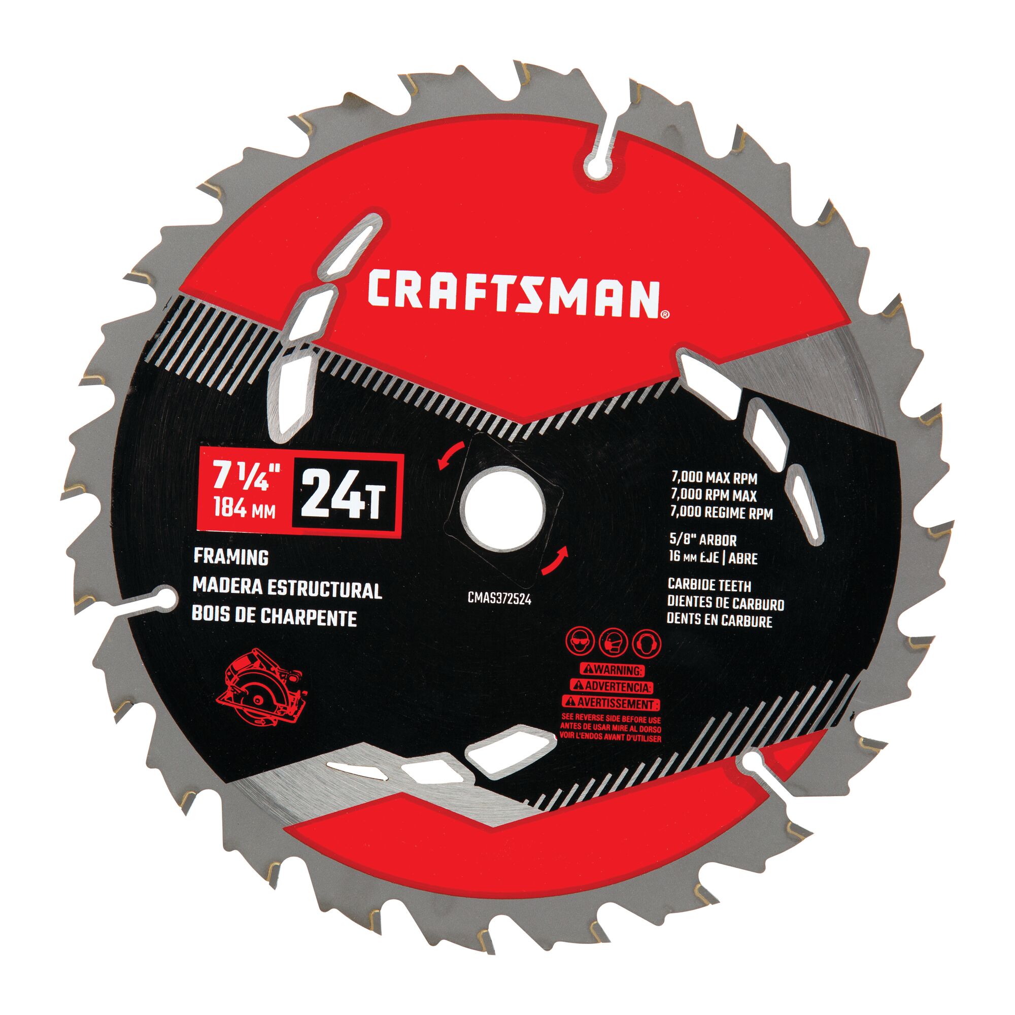 View of CRAFTSMAN Blades: Table Saw on white background