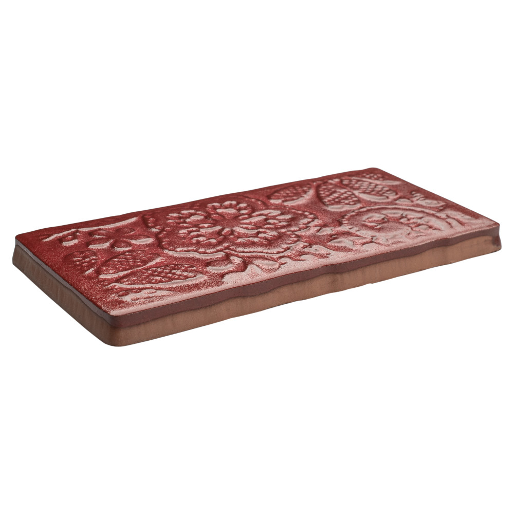 Antic Feelings Red Moon 3 in. x 6 in. Ceramic Wall Tile