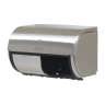 Georgia Pacific, Compact Side-By-Side 2-Roll, Coreless Bath Tissue Dispenser, Stainless Steel