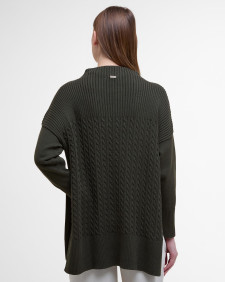 Stitch Guernsey Cape Olive