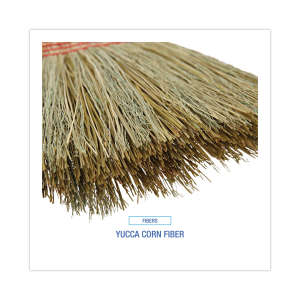 Boardwalk, 8in, Parlor Broom, 56" Overall Length, Corn Bristles, Natural