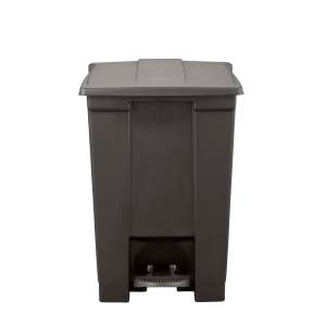 Rubbermaid Commercial, Legacy, 12 gal, Plastic, Black, Square, Receptacle
