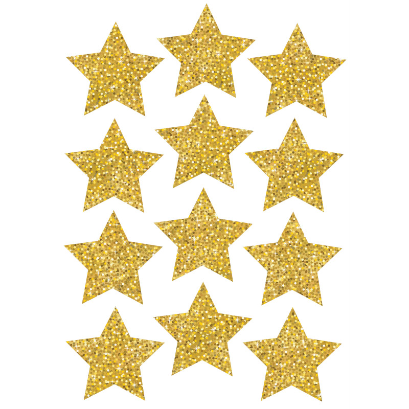 Die-Cut+Magnets%2C+3%26quot%3B+Gold+Sparkle+Stars%2C+Pack+of+12