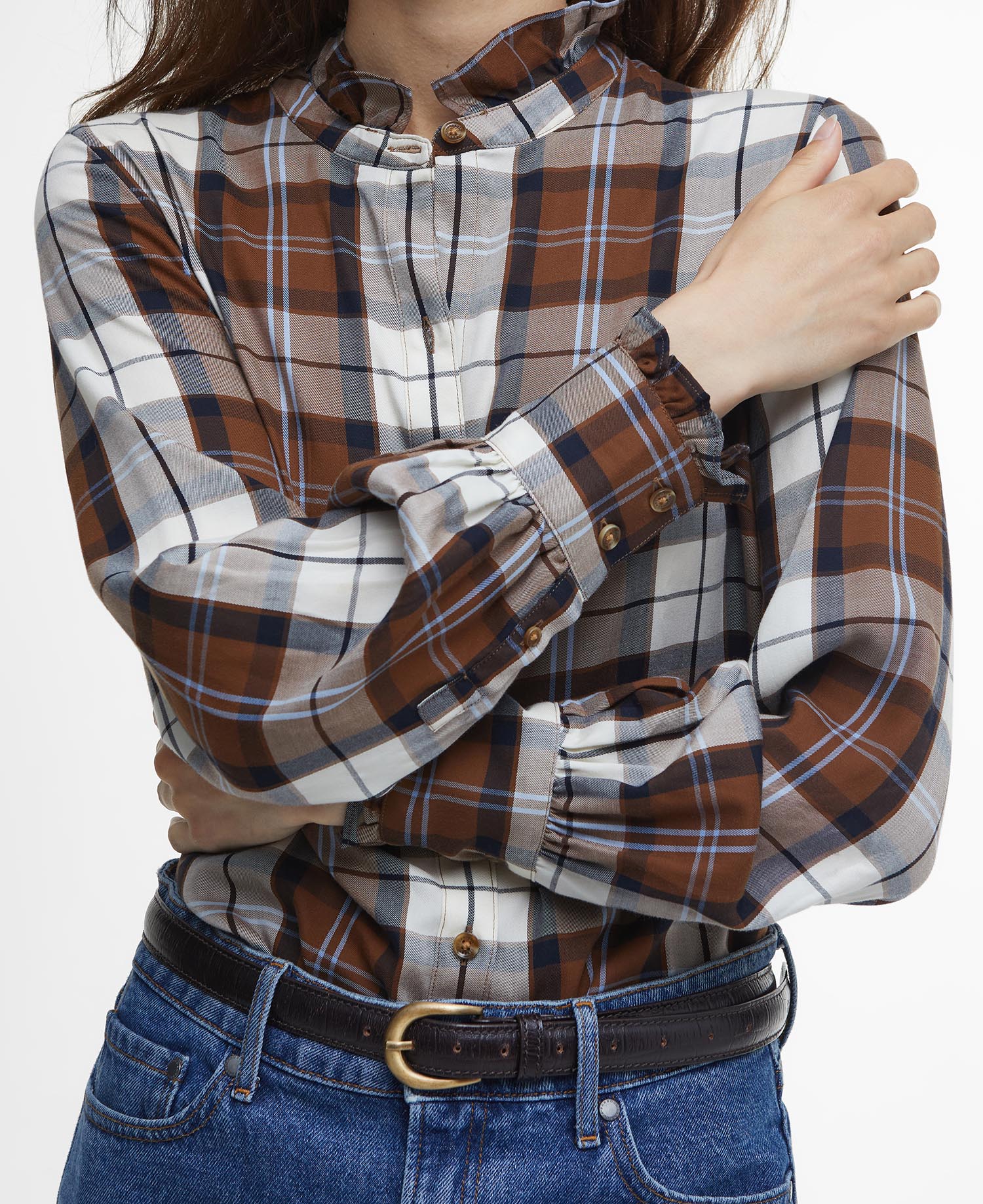 Camicia Violet a maniche lunghe con motivo a scacchi image number 4