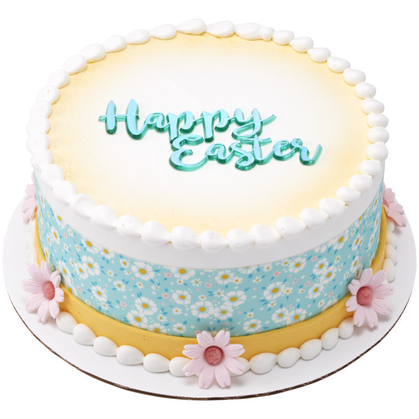 Blue Ditsy Print PhotoCake® Edible Image® Strips