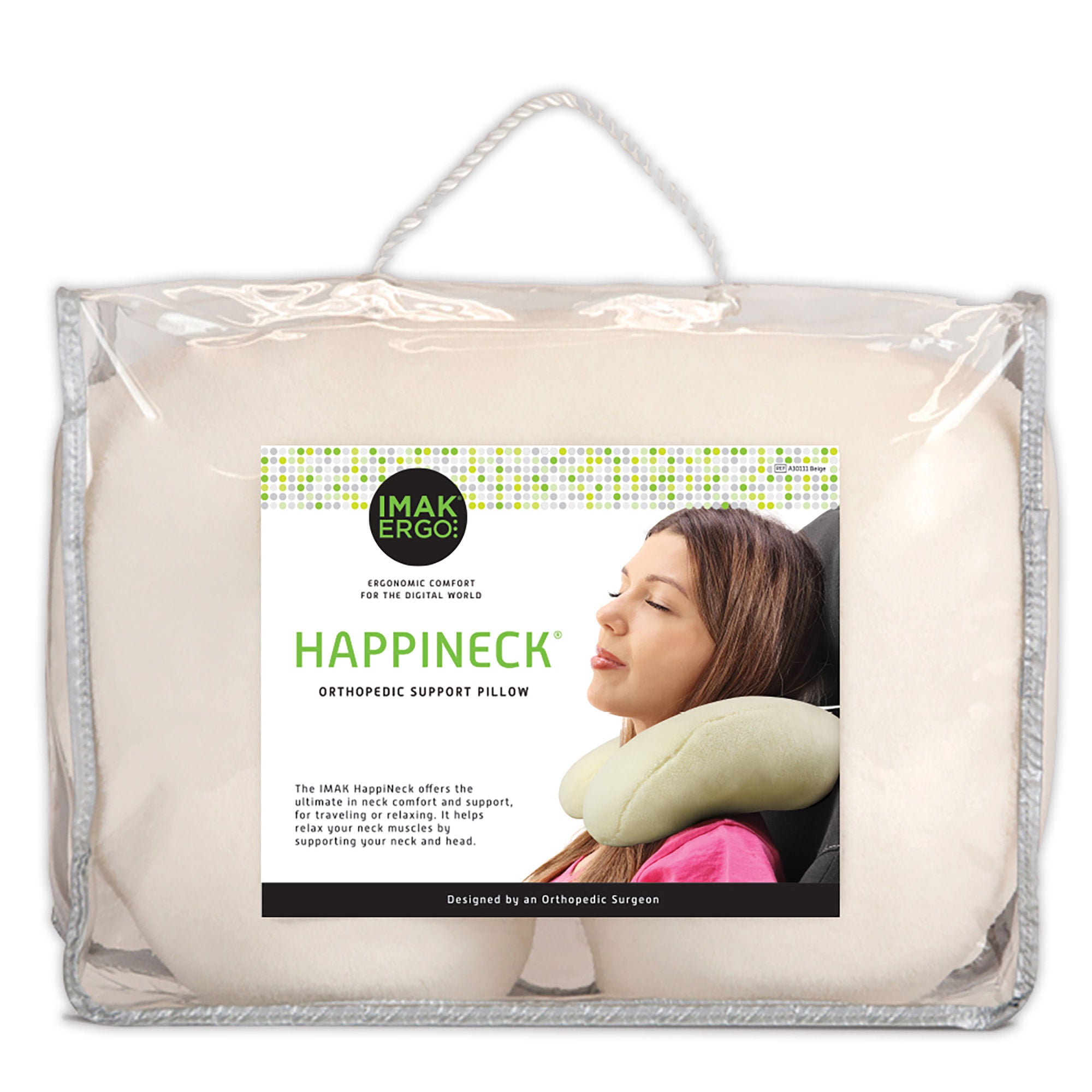 IMAK® Ergo Happineck Crescent Neck Pillow, Beige