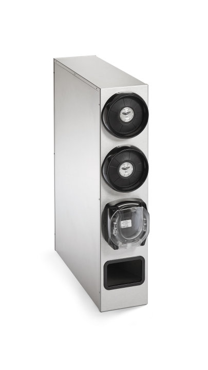 Configurable Stainless Steel Dispenser Cabinets with LidSaver® 3 Lid Dispenser Options