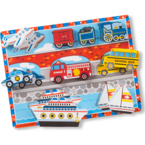 Vehicles Chunky Puzzle, 9" x 12", 9 Pieces