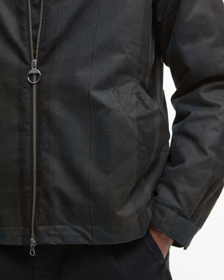Wachsjacke Harrington Check