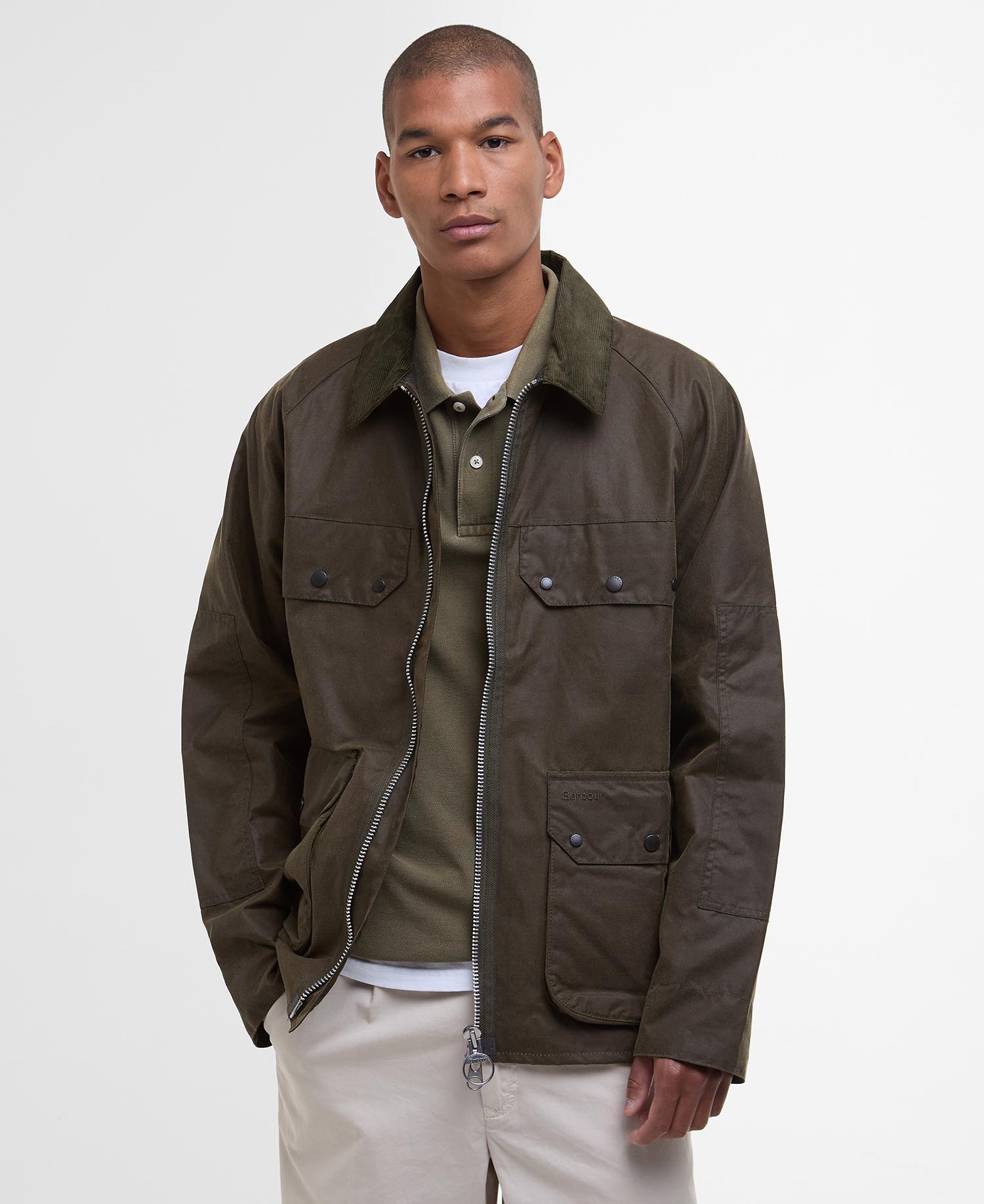 Re-Engineered Short Bedale Waxed Jacket image number 0