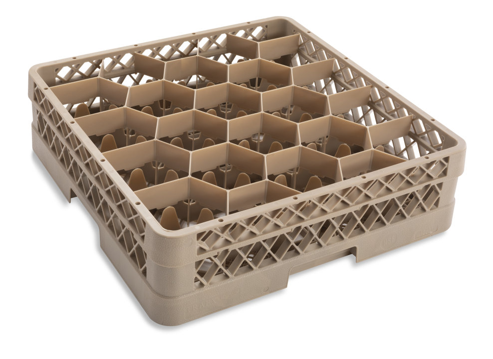 Full-size 20-compartment Traex® Rack Max® glass rack with one extender ...