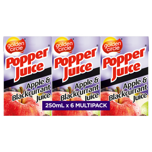  Golden Circle™ Popper® Apple Blackcurrant Juice 250mL 