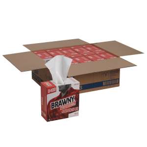 Georgia Pacific, Brawny® Professional D400, 16.10"x9.20", Double Recreped (DRC), General Purpose Wipers, White