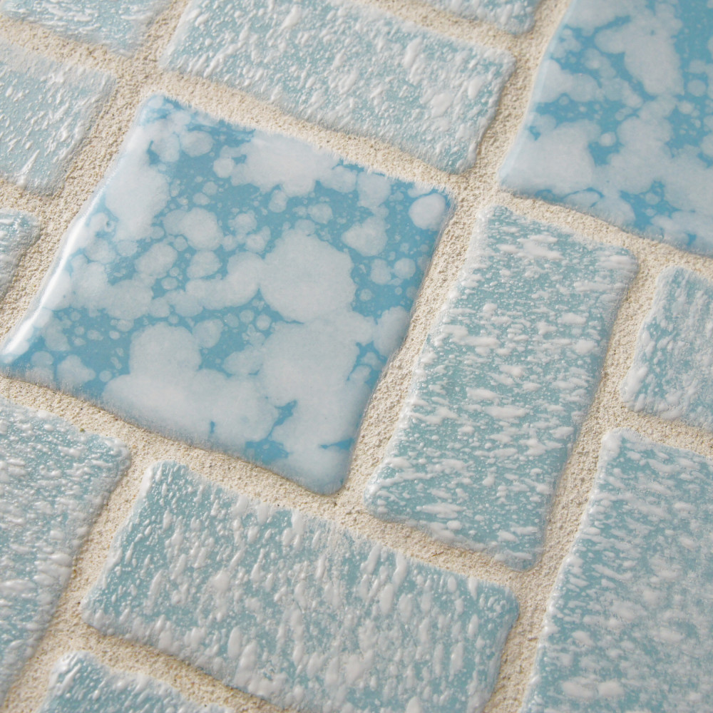 Academy Blue 11-7/8 in. x 11-7/8 in. Porcelain Mosaic Tile