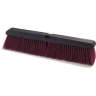 Carlisle, Flo-Pac®, 24in, Coarse/Heavy Floor Sweep, Polypropylene Bristles, Maroon