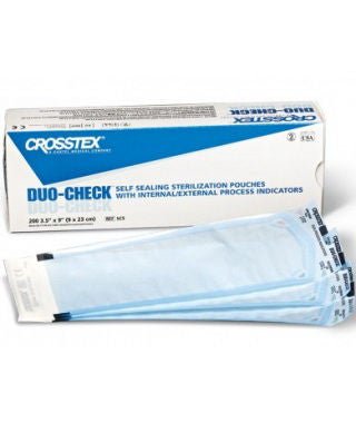 SPS Medical Supply POUCH, STERILIZATION DUO CHECKHEAT SEAL 6X10 (200/BX 10BX/C