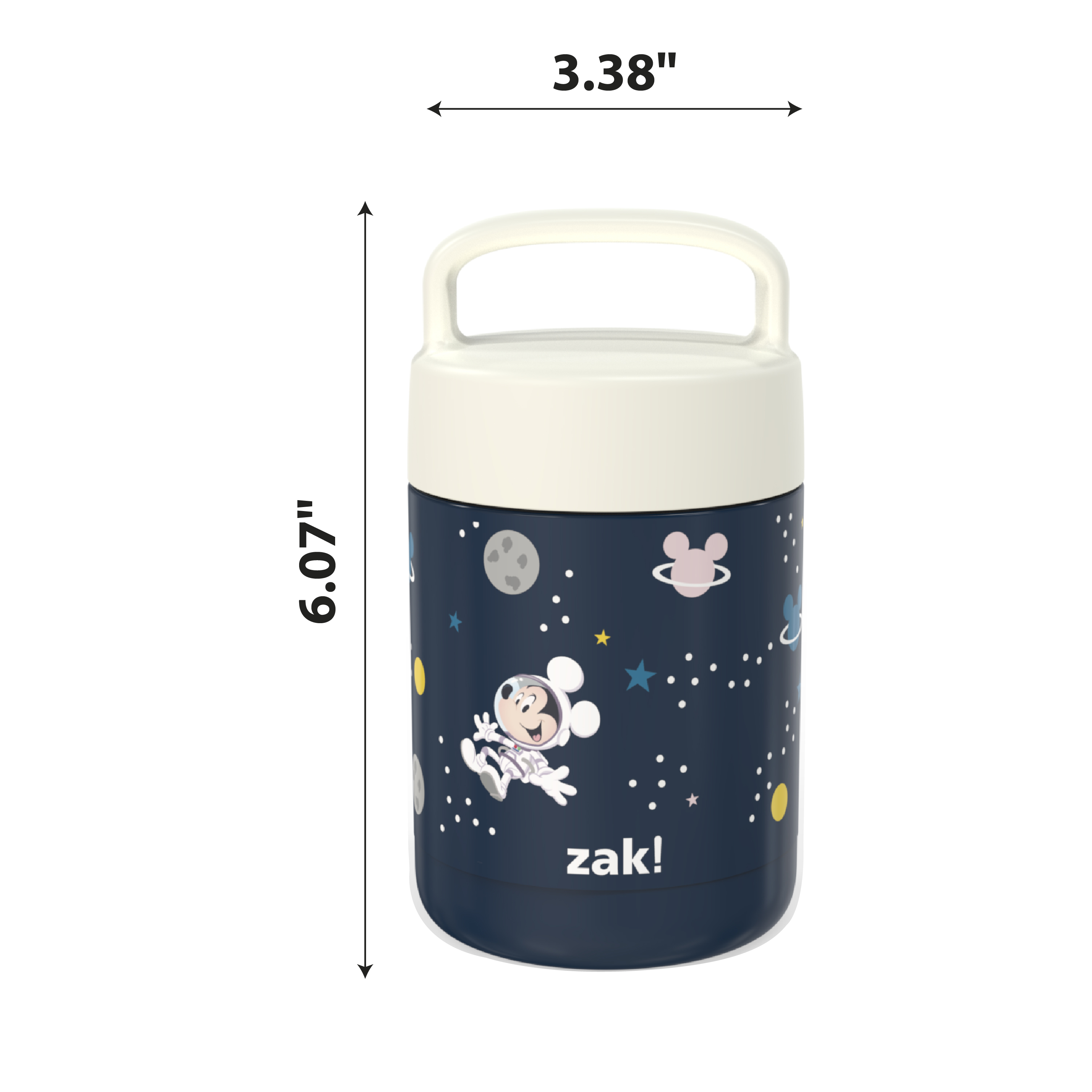 Disney Reusable Vacuum Insulated Stainless Steel Food Container, Mickey Mouse slideshow image 9 Disney Reusable Vacuum Insulated Stainless Steel Food Container, Mickey Mouse slideshow image 9