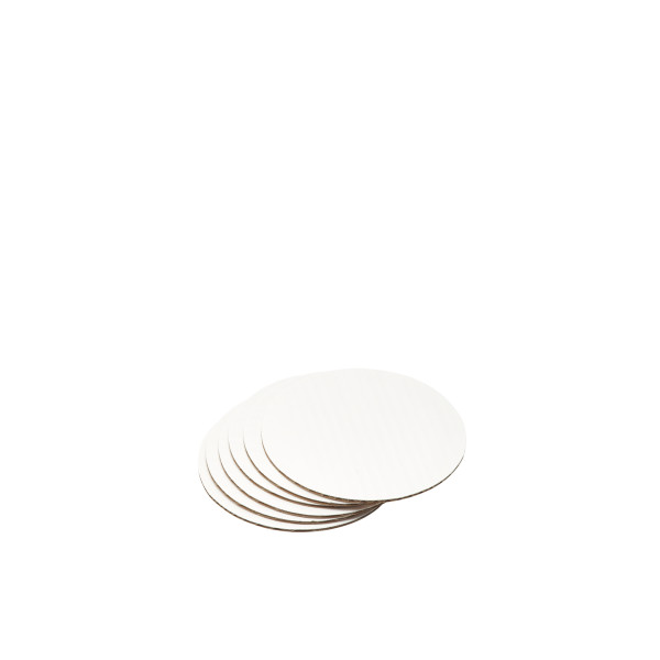 6" Round Waxed Corrugated Cake Board