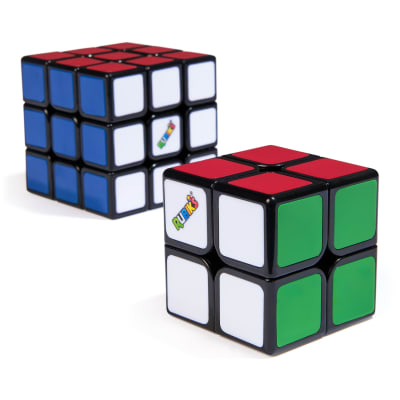 Rubik’s Cube, Duo Pack of The Original 3x3 & Mini 2x2 Classic Color-Matching Problem-Solving Puzzle Game Toy, for Kids and Adults Aged 8 and up