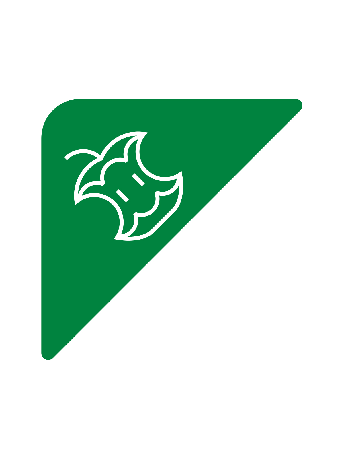 Busch Systems Rise Series Organics label green with apple core icon