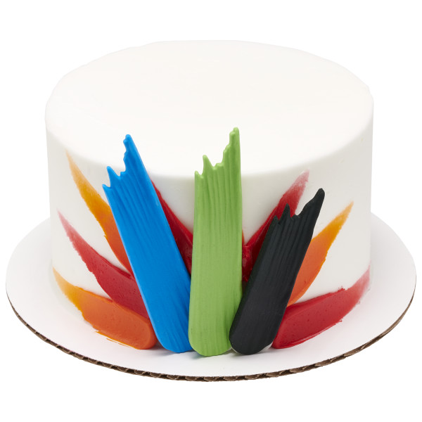 Primary Brushstrokes Sweet Décor® Edible Decorations