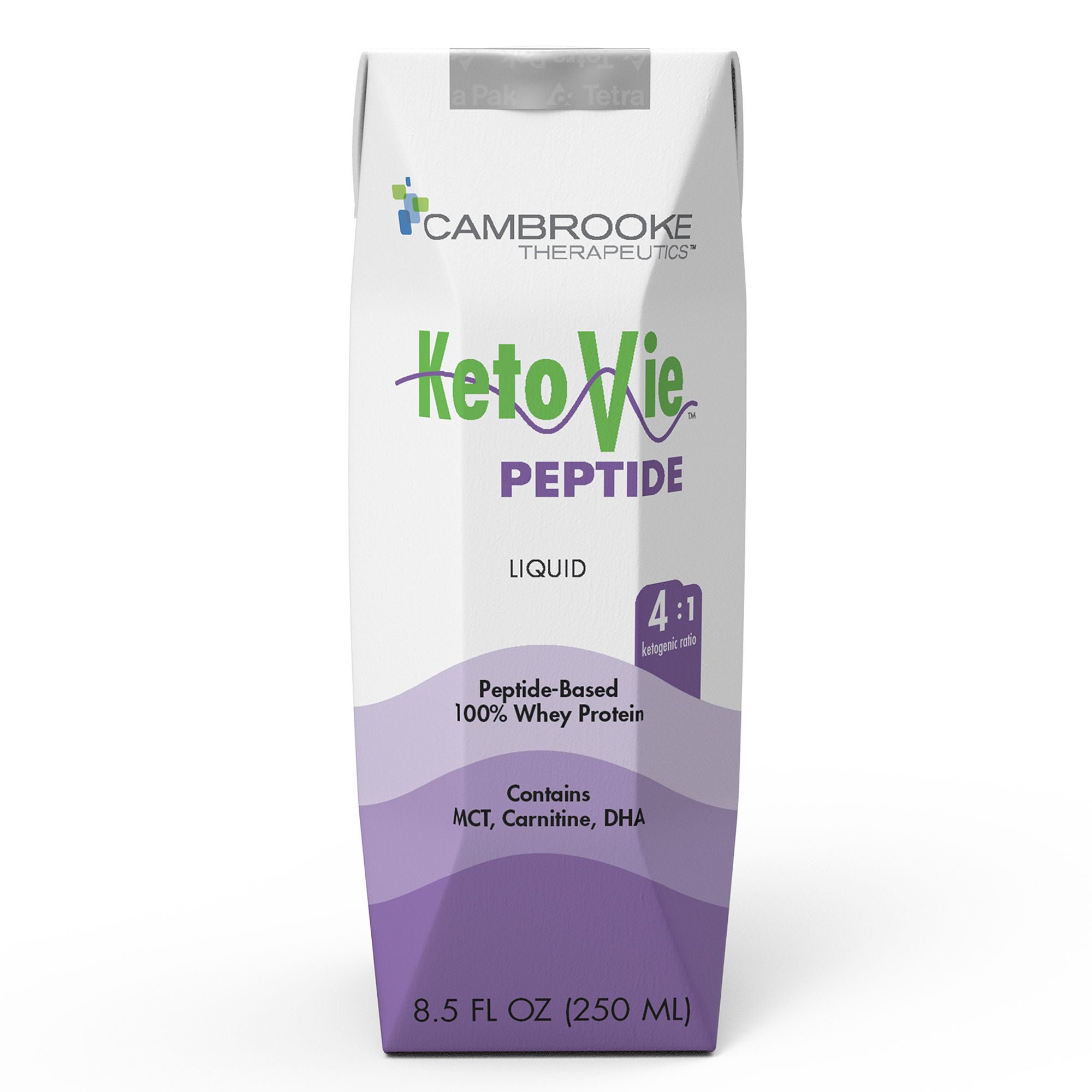 KetoVie™ Peptide 4:1 Ketogenic Medical Food, 8.5-ounce carton