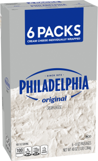 Philadelphia Original 6 Pack Brick Cream Cheese, 48 Oz