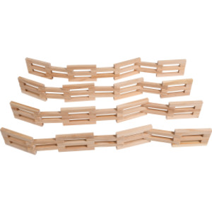 Wooden Fences - Set of 4